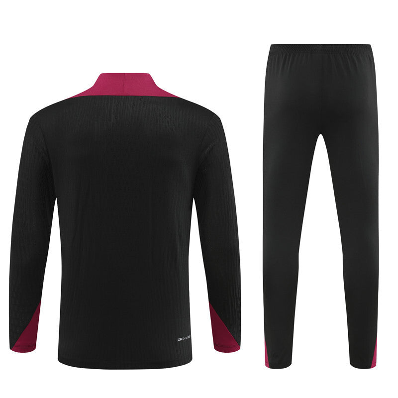 SURVÊTEMENT NOIR ET ROUGE PSG 24/25