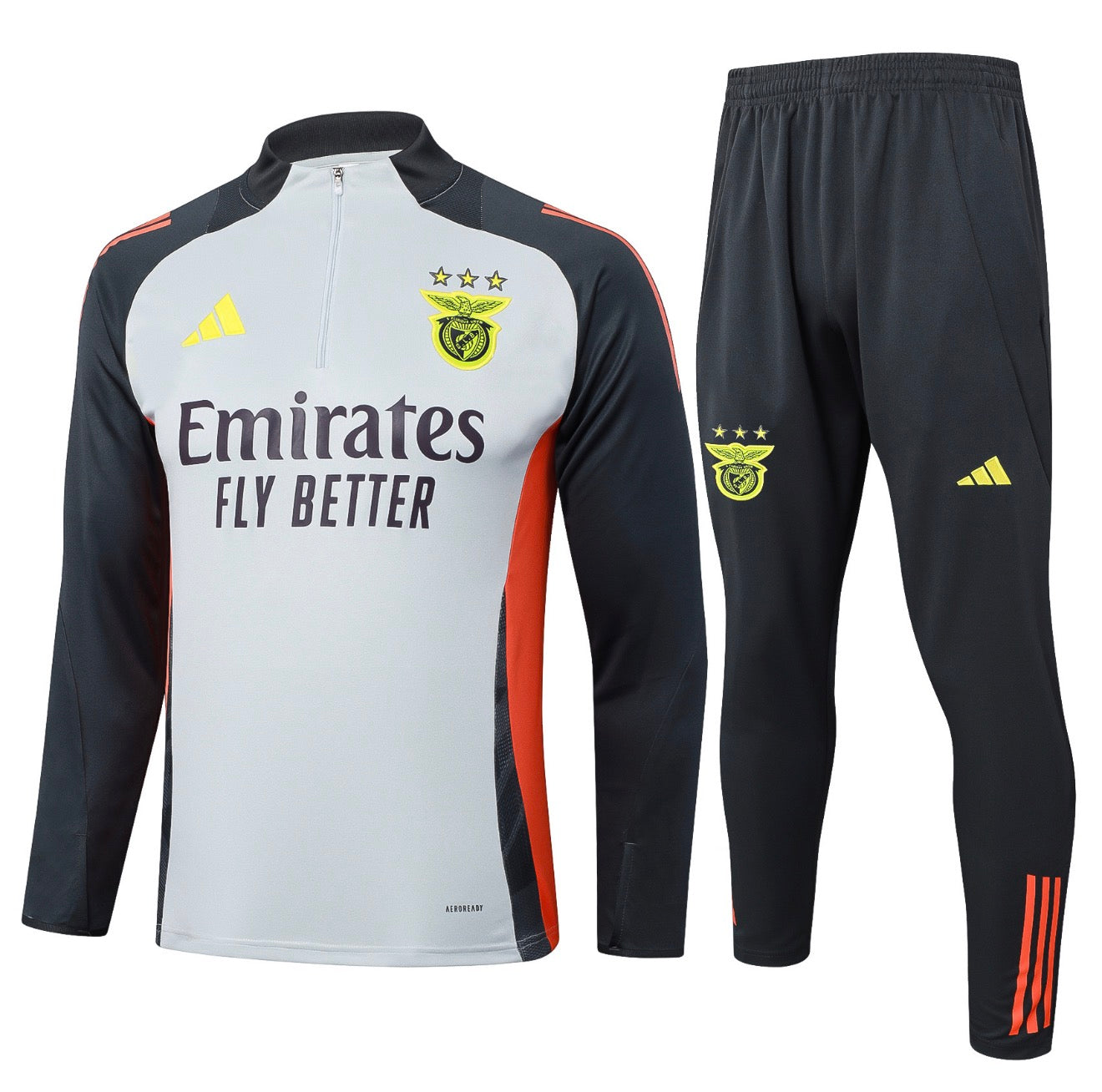 SURVÊTEMENT BENFICA GRIS ET ORANGE 24/25