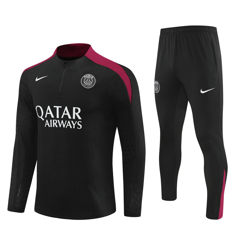 SURVÊTEMENT NOIR ET ROUGE PSG 24/25