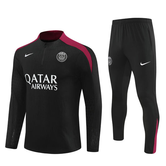 SURVÊTEMENT NOIR ET ROUGE PSG 24/25