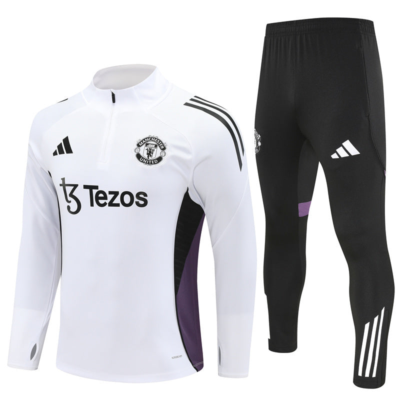 SURVÊTEMENT BLANC ET NOIR MANCHESTER UNITED 25/26