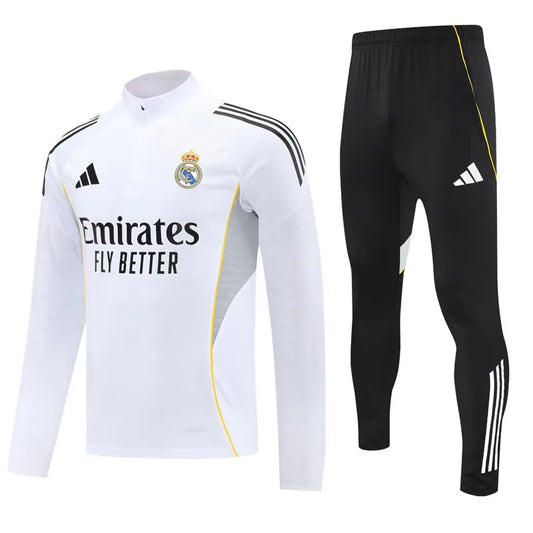 SURVÊTEMENT BLANC ET GRIS REAL MADRID 25/26