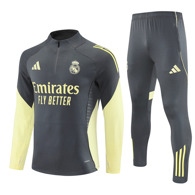 SURVÊTEMENT GRIS ET JAUNE REAL MADRID 25/26