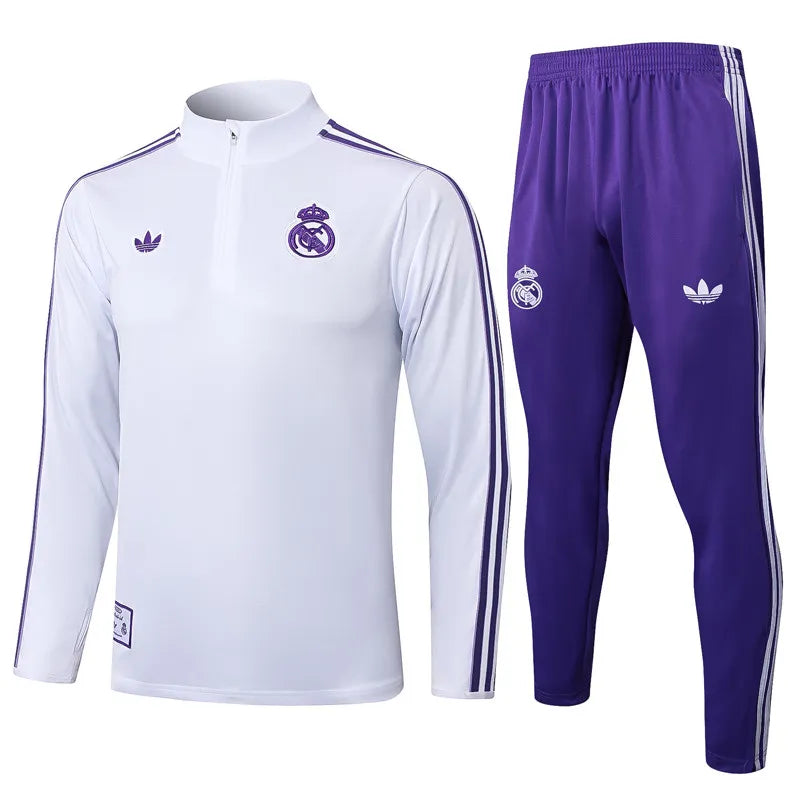 SURVÊTEMENT BLANC ET VIOLET REAL MADRID 25/26