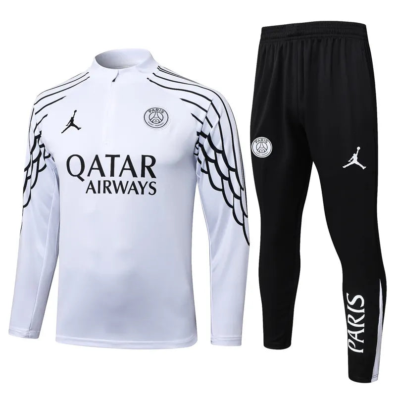 SURVÊTEMENT BLANC ET NOIR PSG 25/26